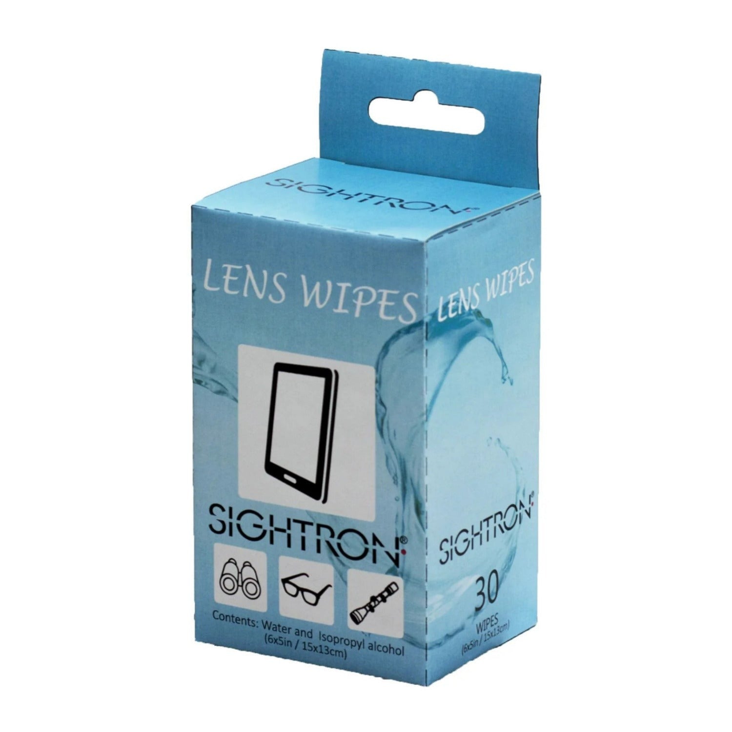 Sightron 6 x 5 Inch Lens Wipes for Riflescopes, Binoculars, and Cell Phones