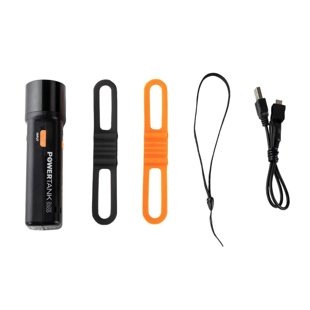 Celestron PowerTank Glow 5000 Red Flashlight and Power Bank with Phone Adapter