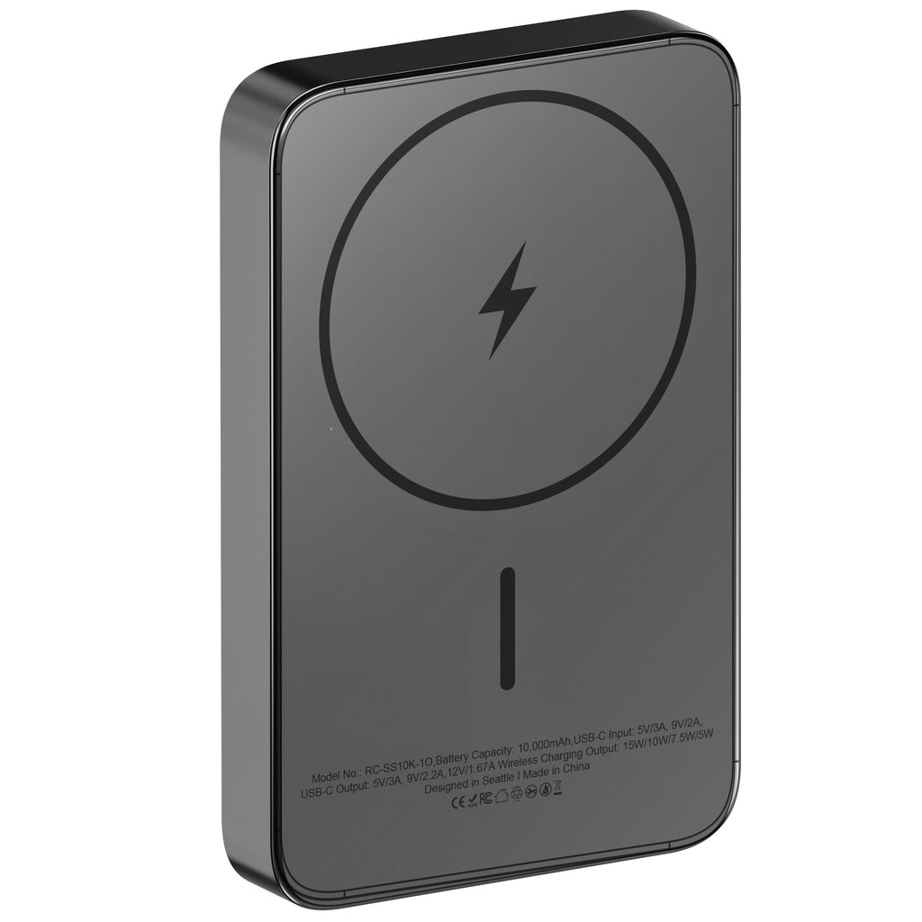 ReelCharge ReelSafe 10,000 mAh Qi2 Power Bank (Gray)