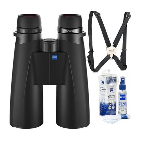 Zeiss 15x56 Conquest HD Binoculars with Zeiss Harness and Cleaning Kit