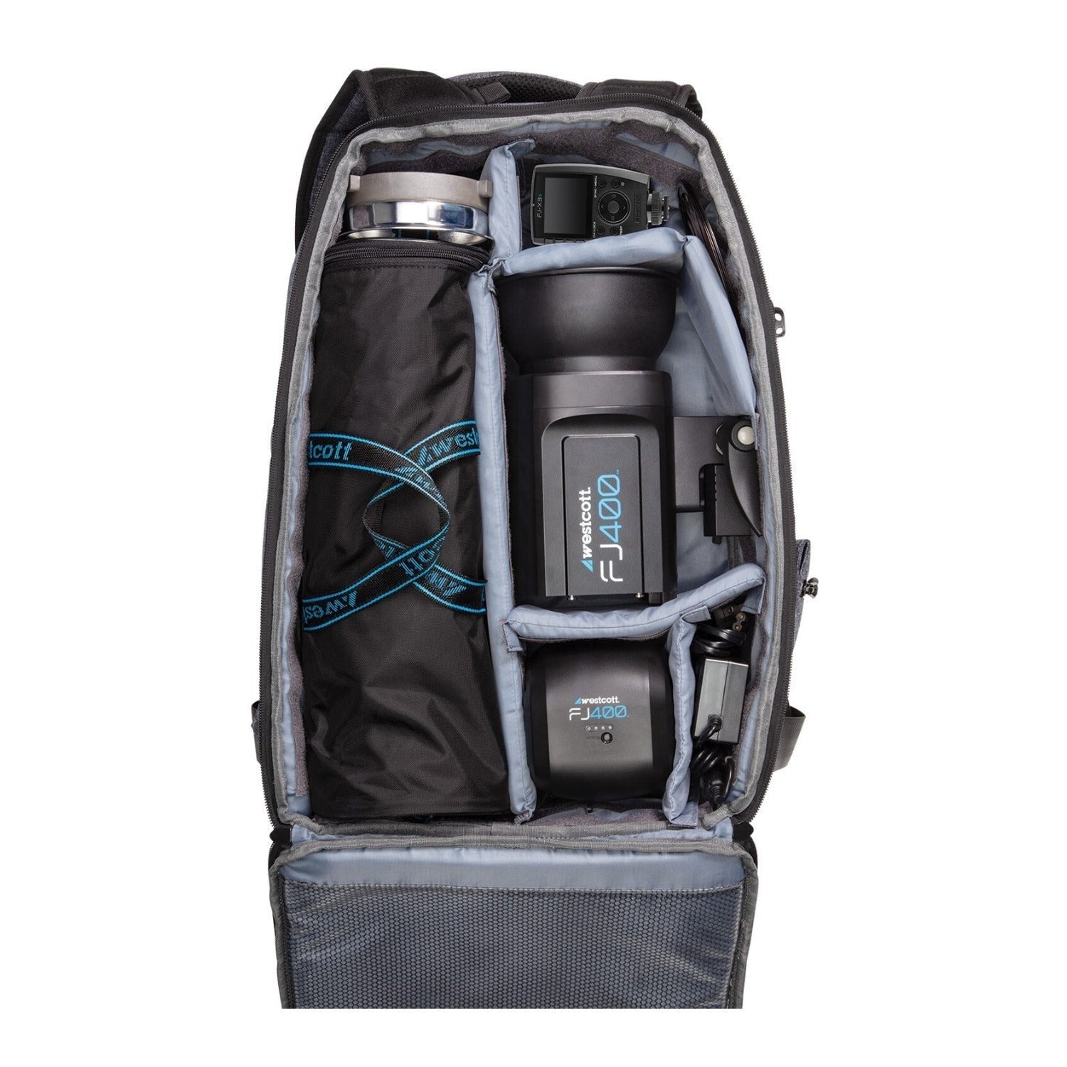 Westcott FJ400 Strobe 1-Light Backpack Kit with FJ-X3 S Wireless Trigger Bundle