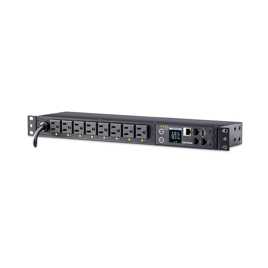 CyberPower PDU41001 Switched PDU (Derated to 12A), 8 Outlets, 1U Rackmount