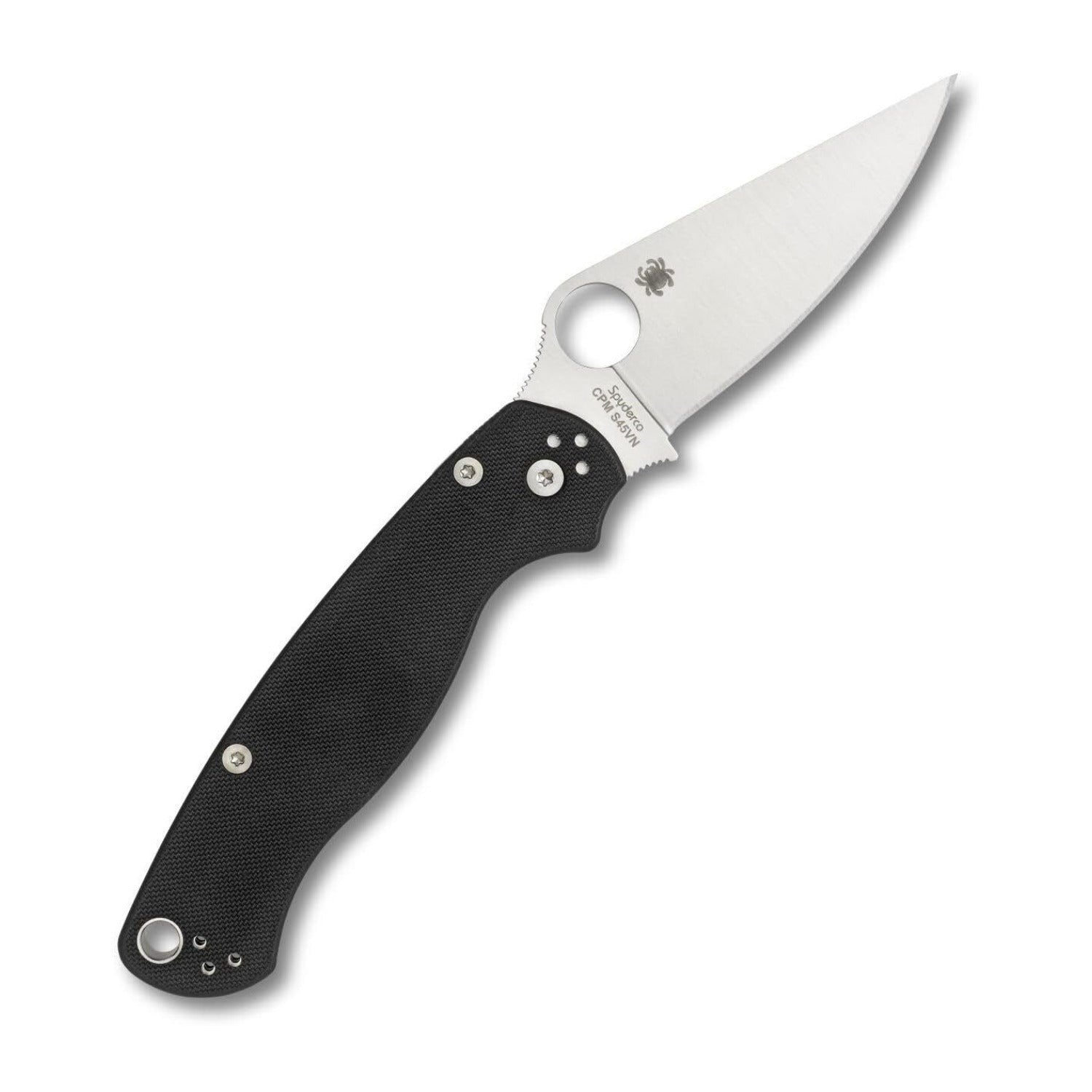 Spyderco Para Military 2 Left Handed Folding Knife 3.4 Inch CPM S45VN Blade G10 Handle