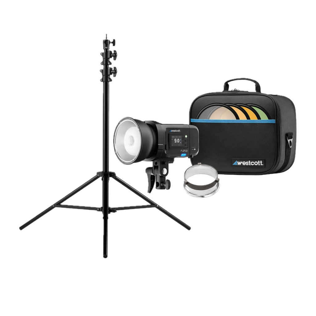 Westcott FJ250 Touchscreen Strobe with Battery and Heavy-Duty Light Stand Bundle