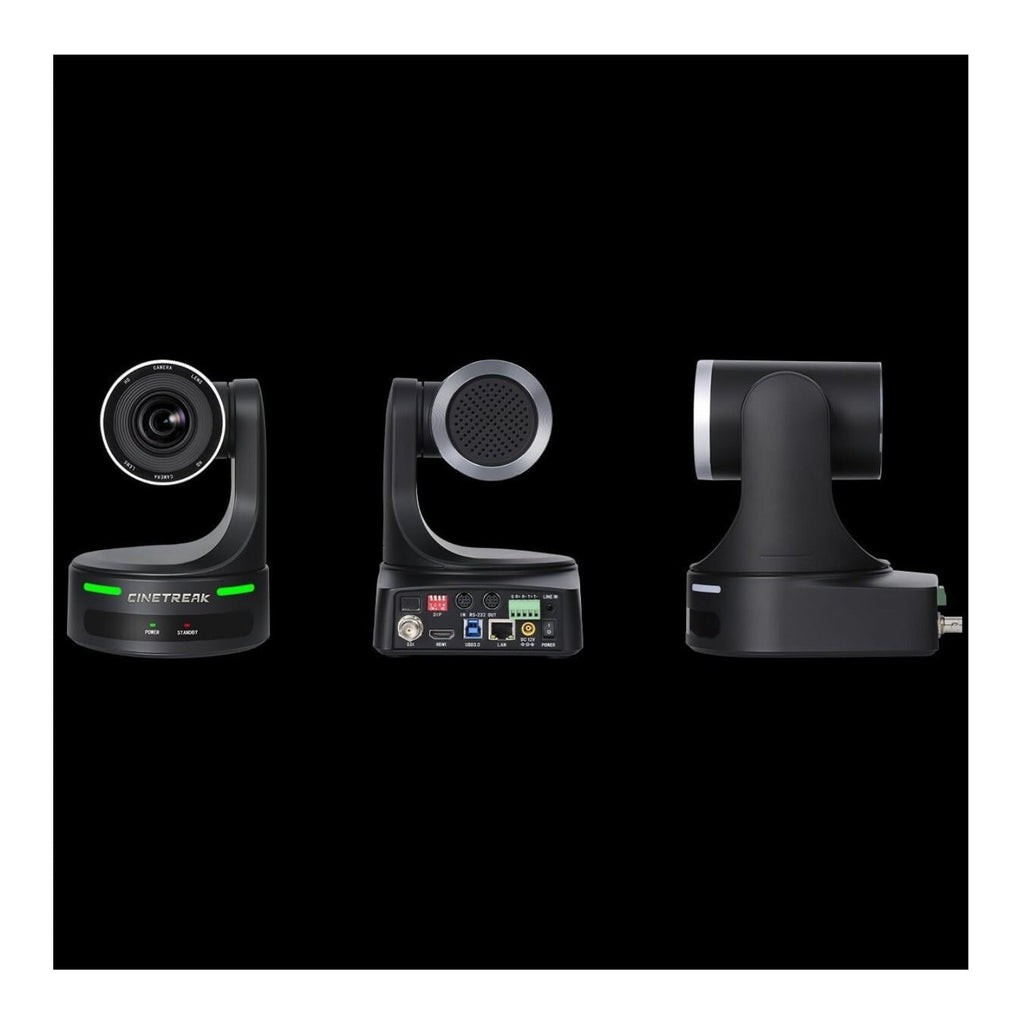 CineTreak CT-PT12 PTZ Camera - 1080p60, 12x Optical Zoom with AI Human Tracking