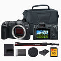 Canon EOS R8 Mirrorless Camera Body Bundle with Memory Card and Camera Bag