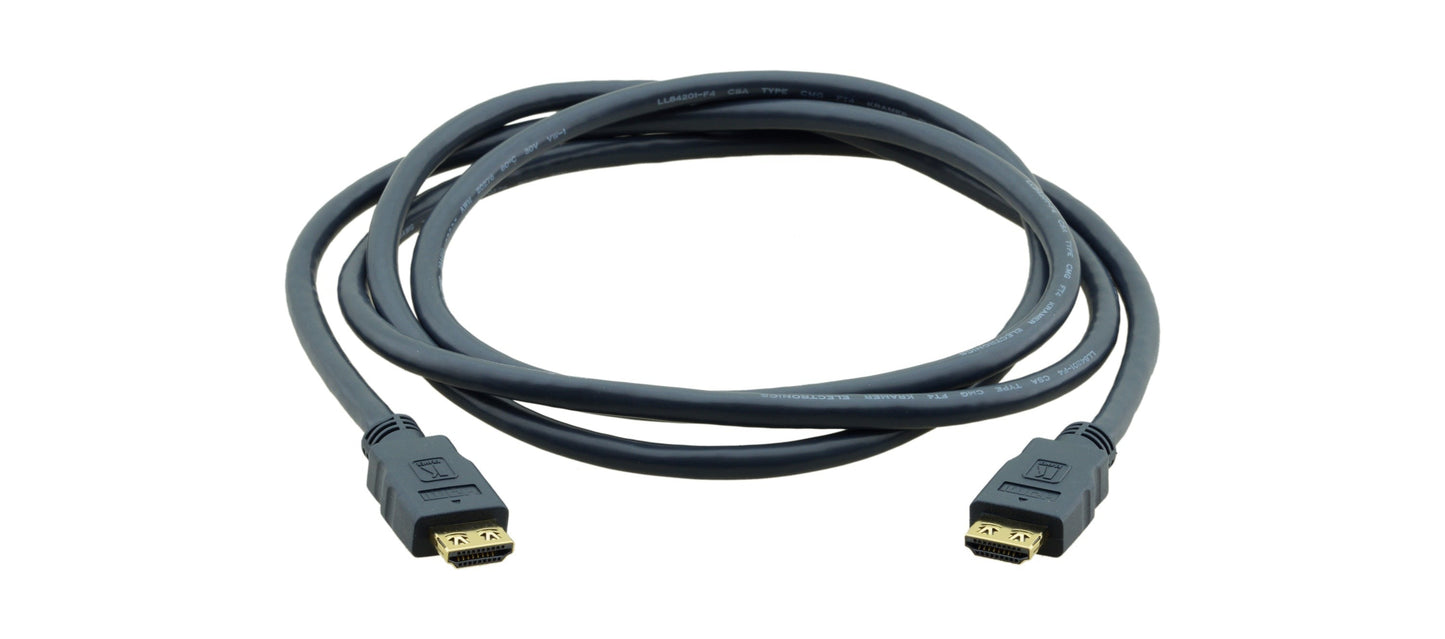 Kramer Premium High Speed 10ft HDMI (4K 60Hz Male to Male) Cable with 18Gbps Data Rate