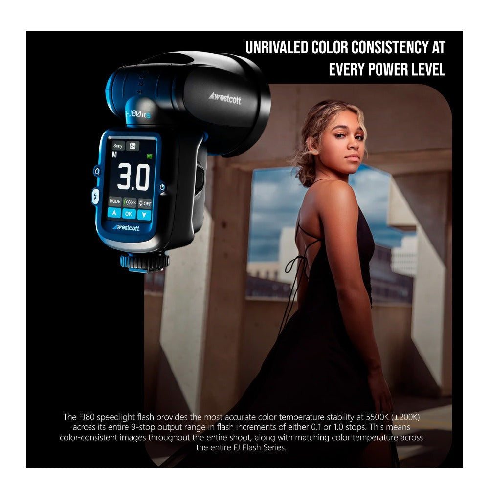 Westcott FJ80 II M 80Ws Speedlight with Sony Adapter and FJ80 Pocket Box Pack
