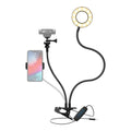 Knox Gear Selfie Ring Light Stand with Cell Phone Holder and Webcam/Camera Mount