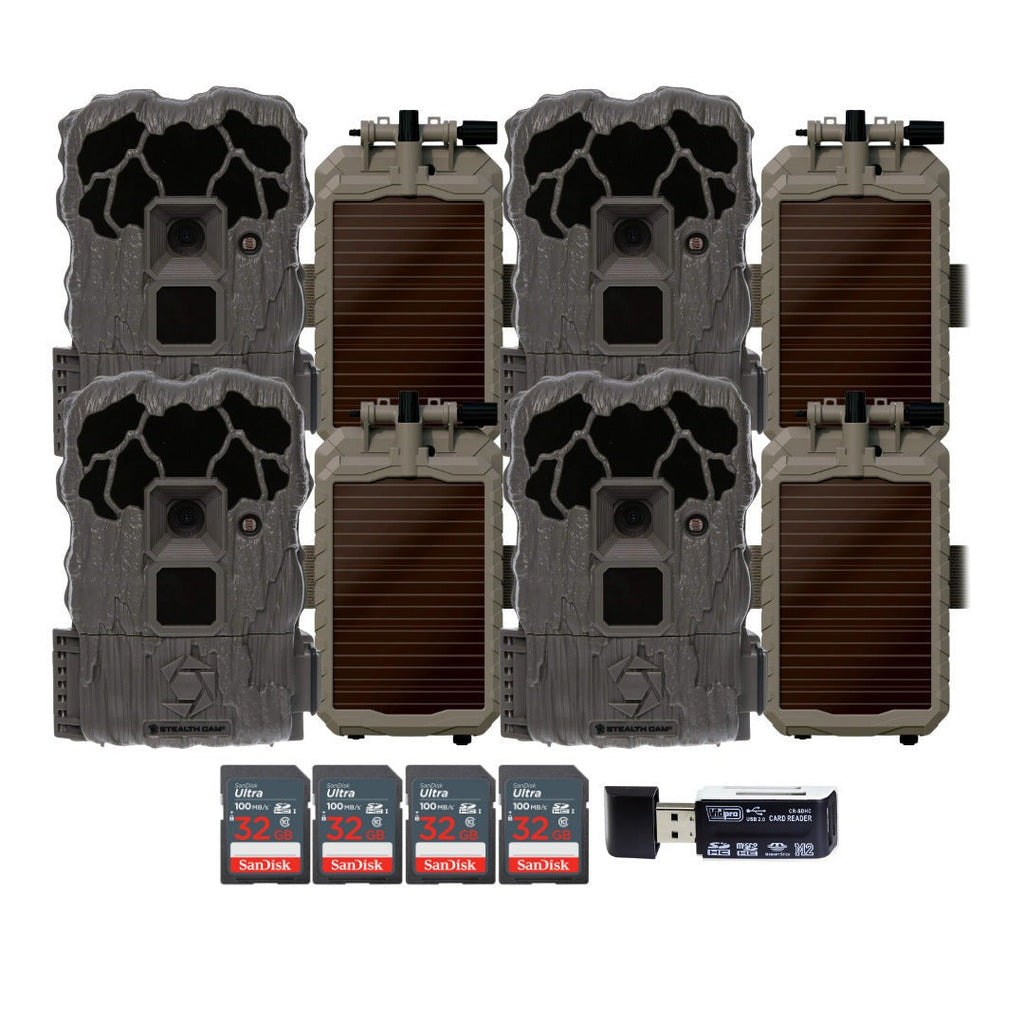 Stealth Cam 20MP Trail Camera with 60 Feet Range Detection and 720P Video (2-Pack) x 2 Bundle