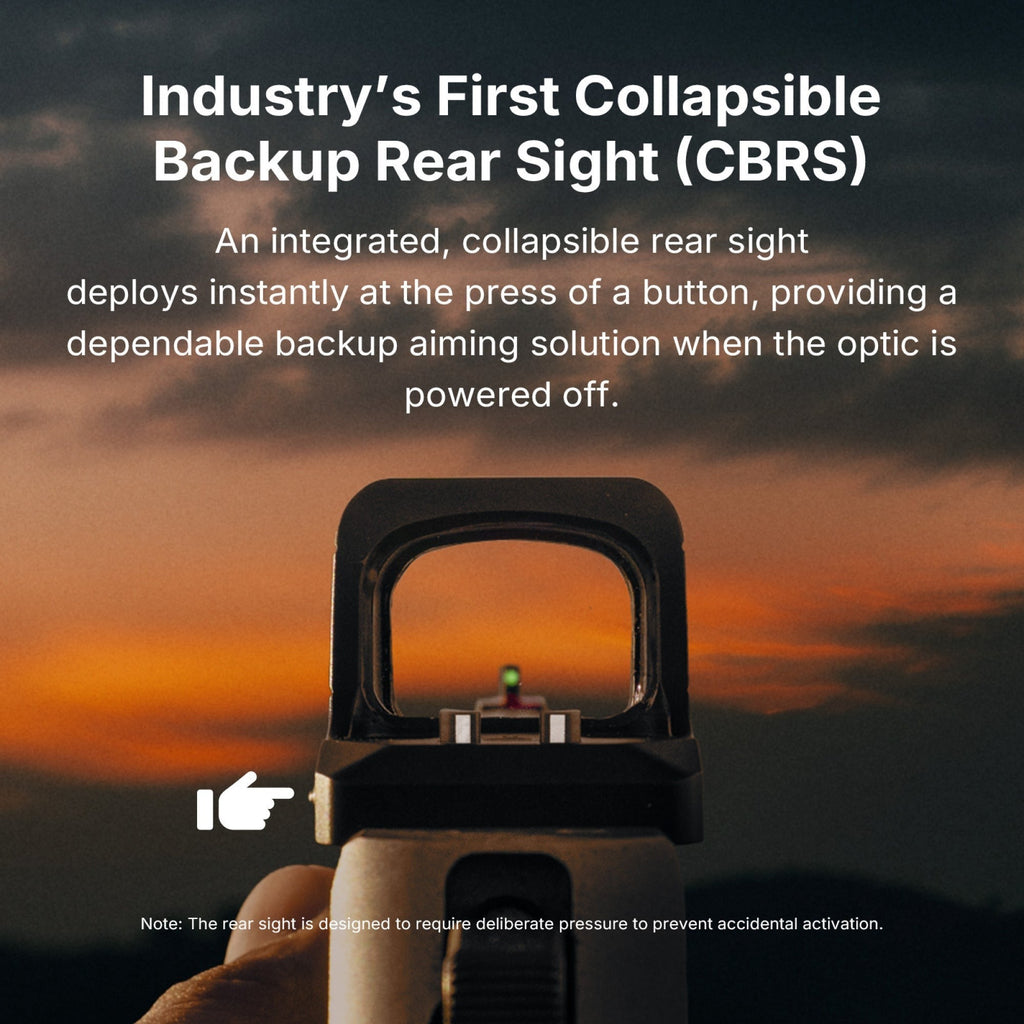 OSIGHT XR Enclosed Red Dot Sight with 2/6 + 32 MOA Multi-Reticle System