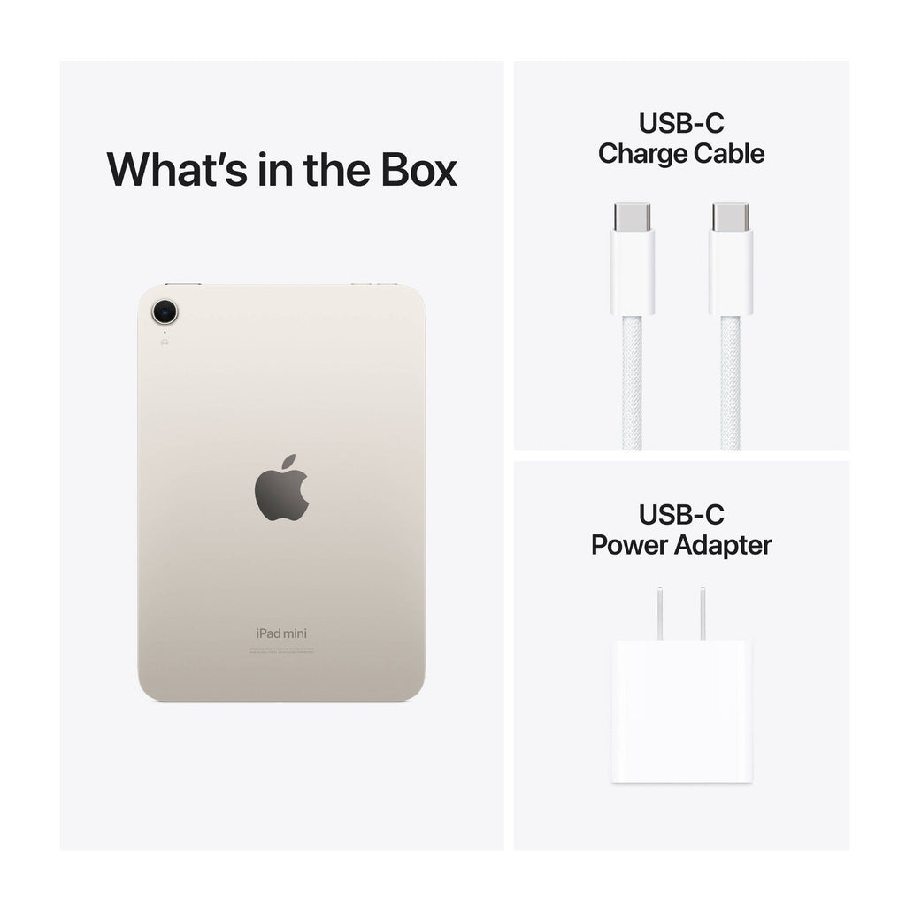 Apple 8.3-Inch iPad mini with A17 Pro chip, 512GB, Wi-Fi Only, 12MP (Starlight)