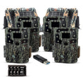 Browning Trail Cameras Strike Force Pro X Trail Camera Bundle (4-Pack, Camo)