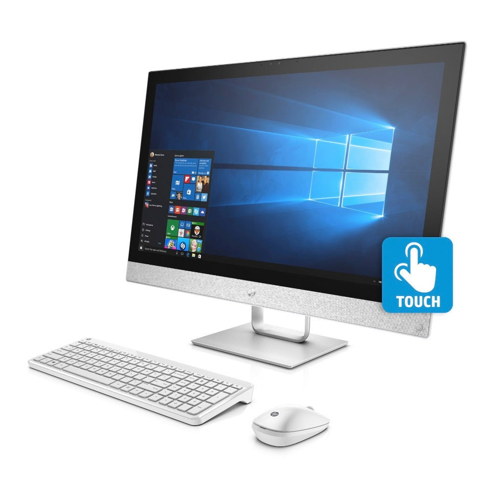 HP Pavilion 27-R119 27" FHD Touch All-in-One PC, Intel Core i5-8400T, 12GB RAM, 1TB HDD + 16GB Intel Optane (Certified Refurbished)