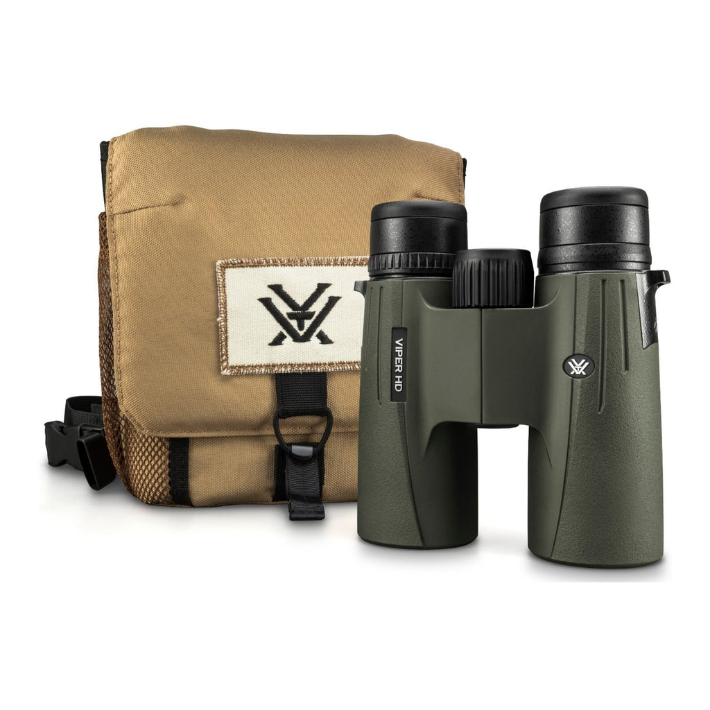 Vortex Optics Viper HD 10x42 Roof Prism Binocular with Glasspak Harness Bundle