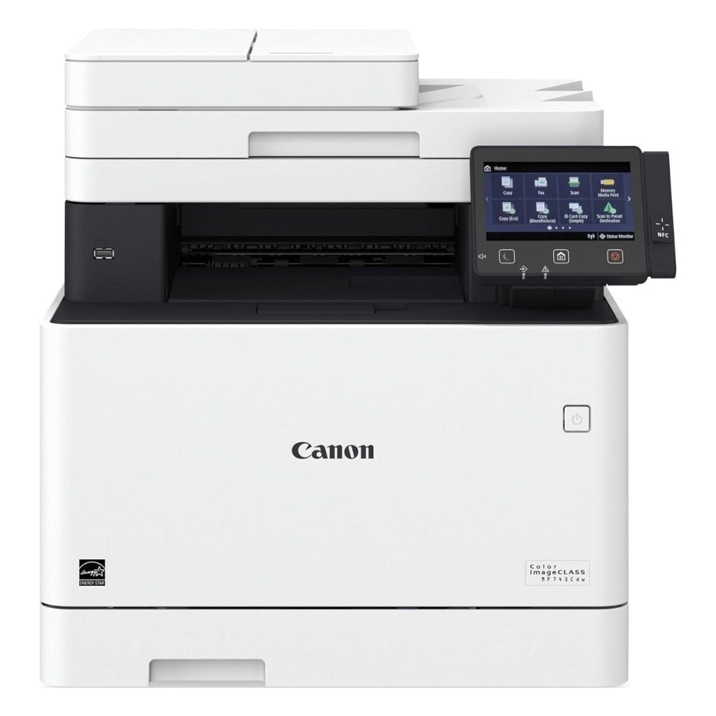 Canon Color imageCLASS MF743Cdw All-in-One Duplex Laser Printer (White/Black) (Certified Refurbished)
