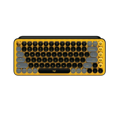Logitech POP Keys Wireless Mechanical Keyboard with Emoji Keys - Blast Yellow (Open Box)