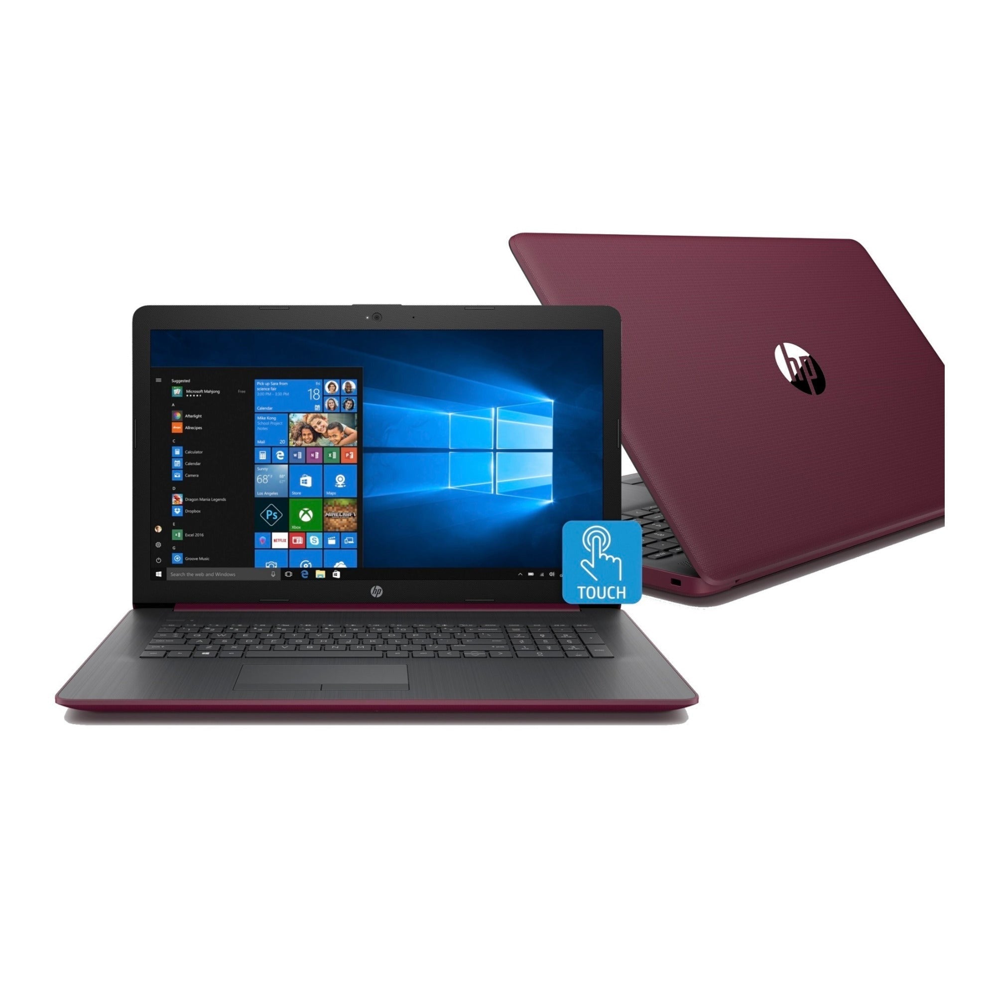HP 17-CA0012 17.3" Touchscreen Laptop, AMD Ryzen 3 2300U, 8GB RAM, 1TB HDD, Microsoft Office 365 Personal (Certified Refurbished)