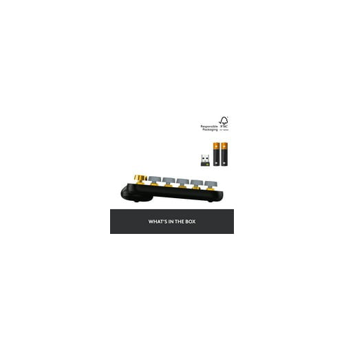 Logitech POP Keys Wireless Mechanical Keyboard with Emoji Keys - Blast Yellow