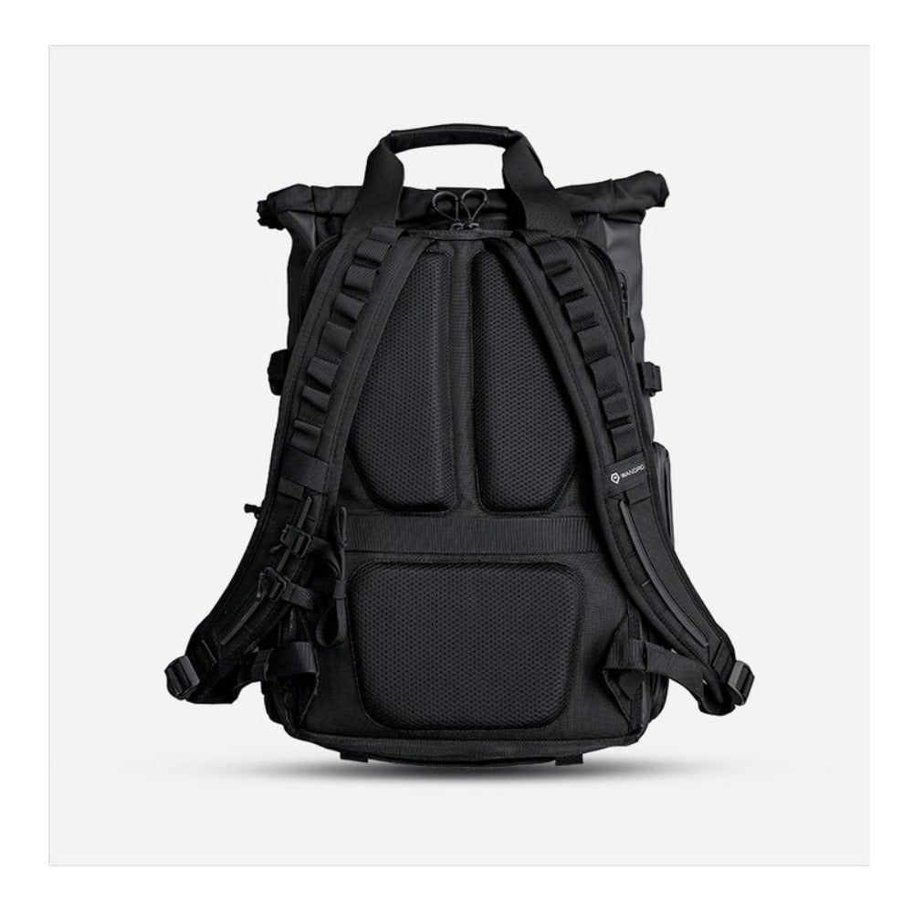 Wandrd PRVKE Backpack – Weather-Resistant and Expandable Bundle (Black)