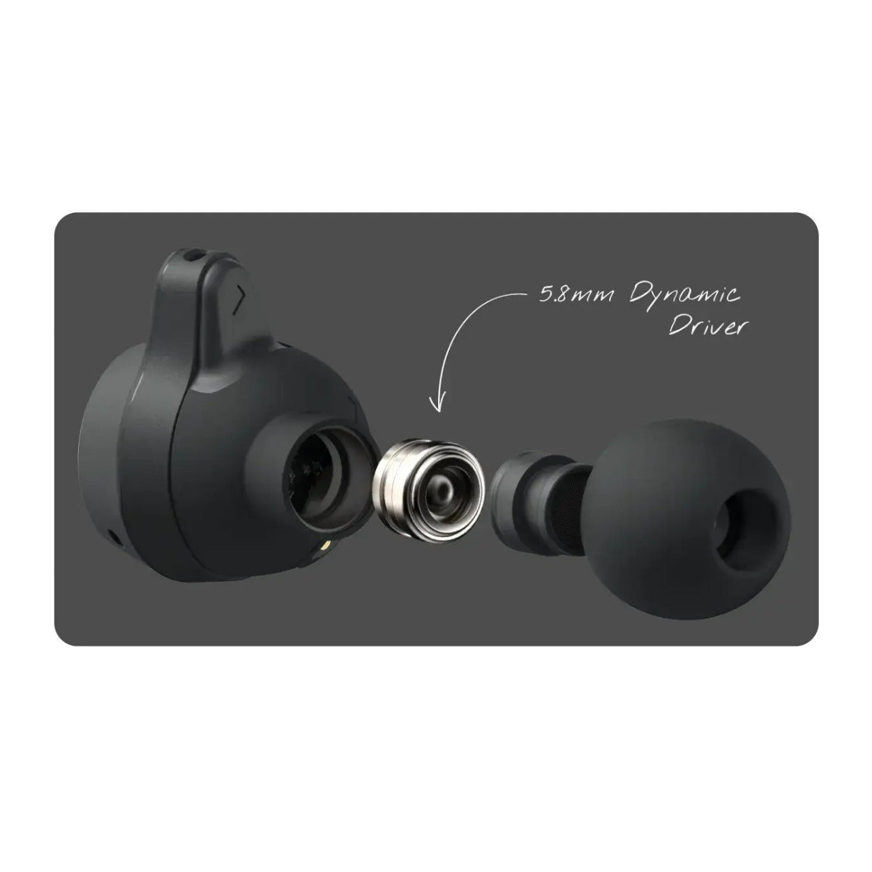 Cleer Audio Roam Noise Cancelling Wireless Earbuds with Touch Controls and Equalizer (Graphite)