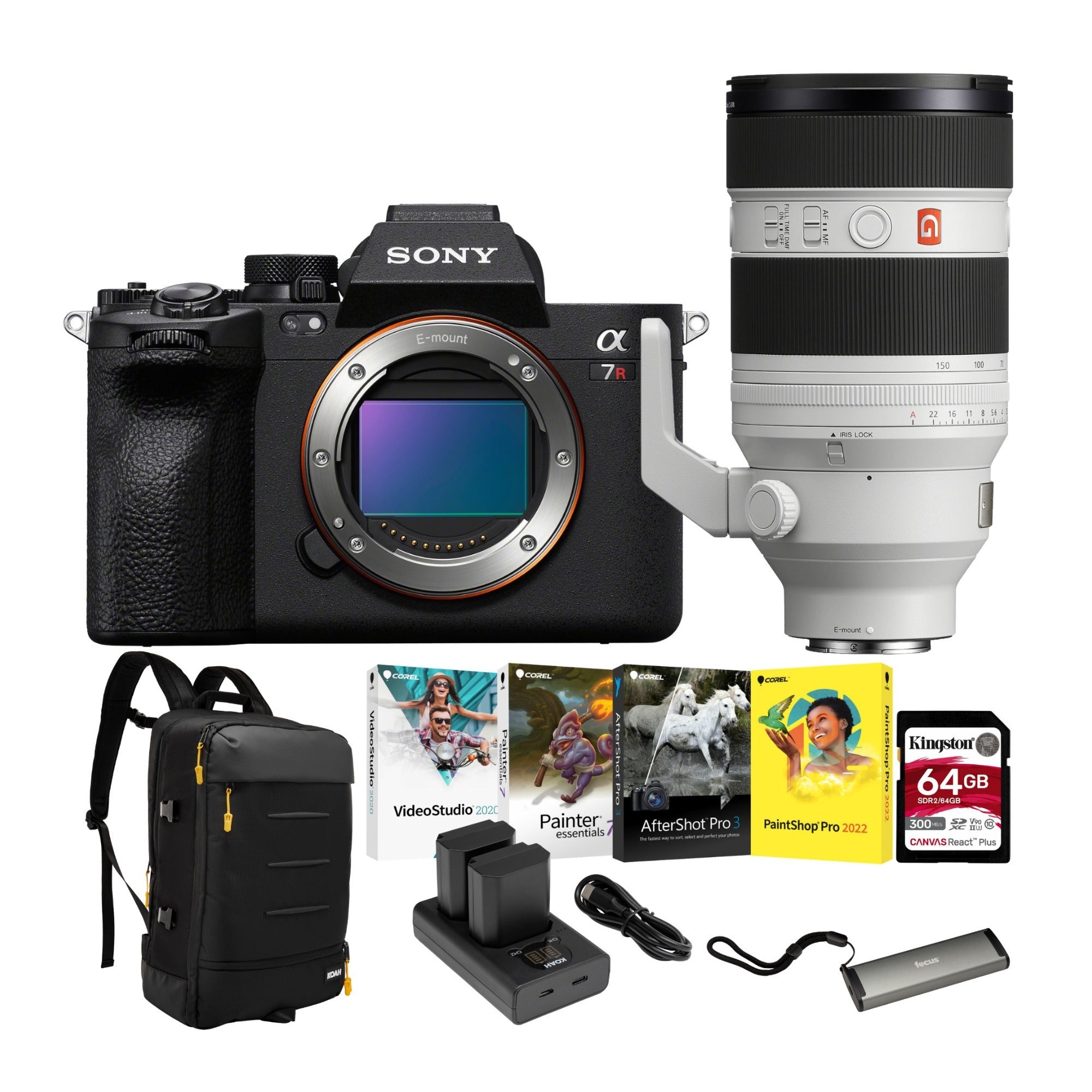 Sony a7R V Mirrorless Camera with Sony FE 50-150mm f/2 GM Lens Bundle