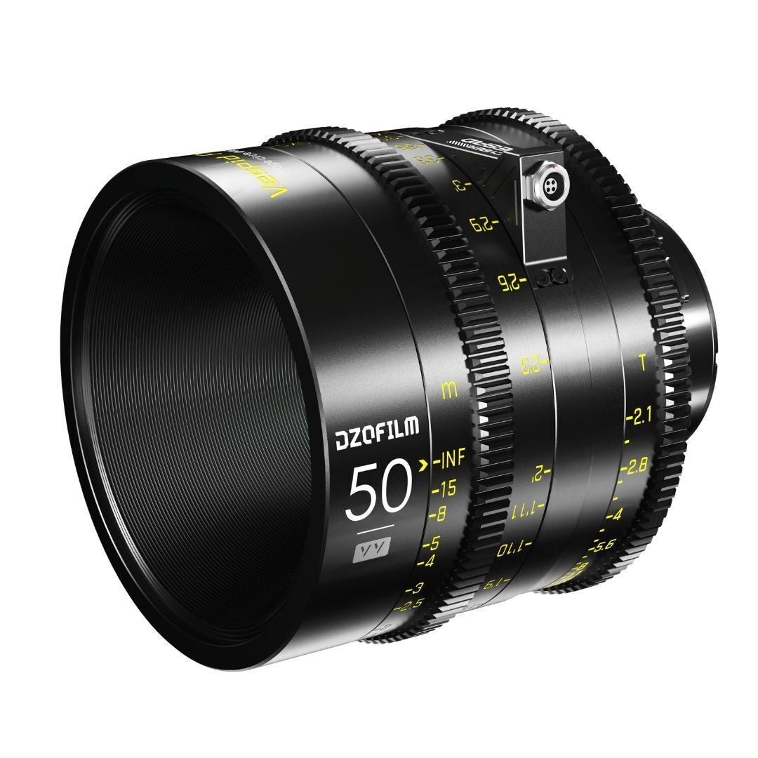 DZOFilm VESPID Cyber Full Frame 50mm T2.1 Prime Lens with Real-Time Transmission (PL and EF Mounts)