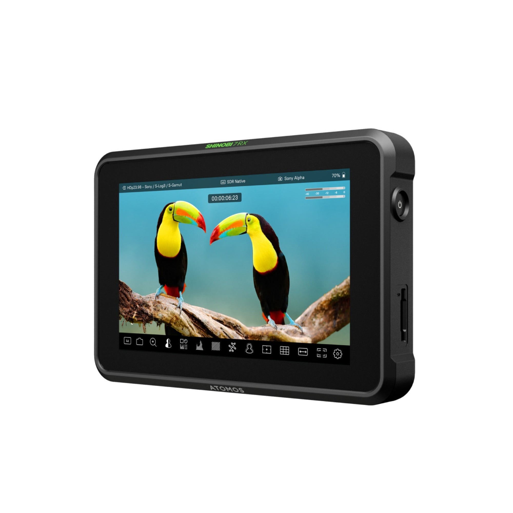 Atomos Shinobi 7 RX 7-inch HDR Monitor Bundle with Universal Power Kit