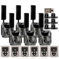 Spartan GoLive 4G/LTE 1080p Trail Camera (Verizon, 6 Pack) Bundle w/ Accessories