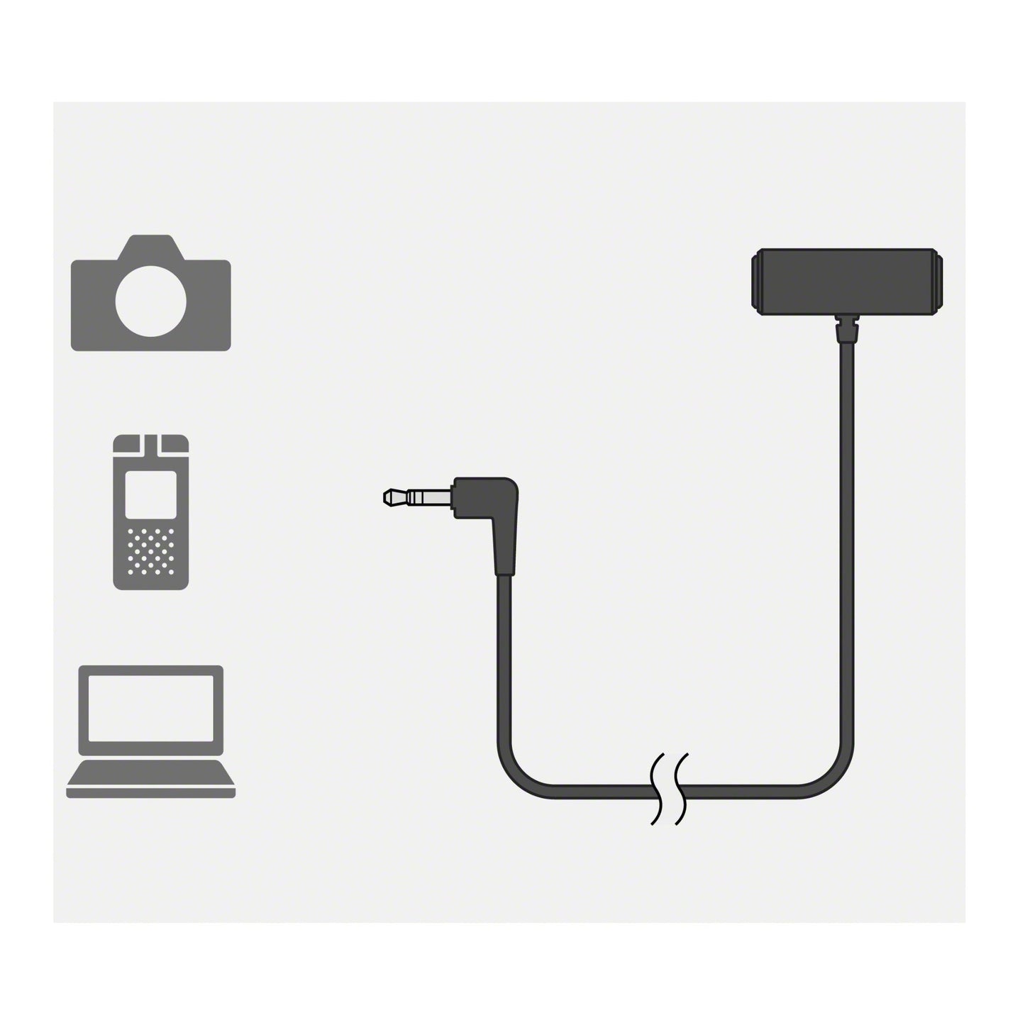 Sony ECM-LV1 Compact Stereo Lavalier Microphone