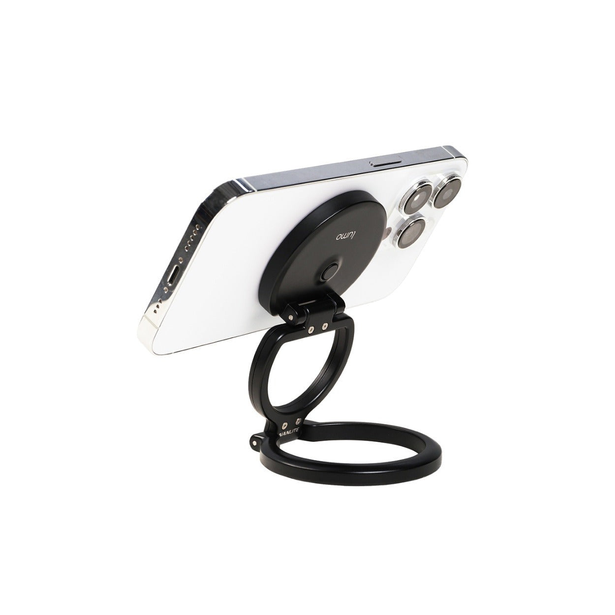 Nanlite Lumo LED Phone Ring Light (MagSafe Compatible) (Polar Black)