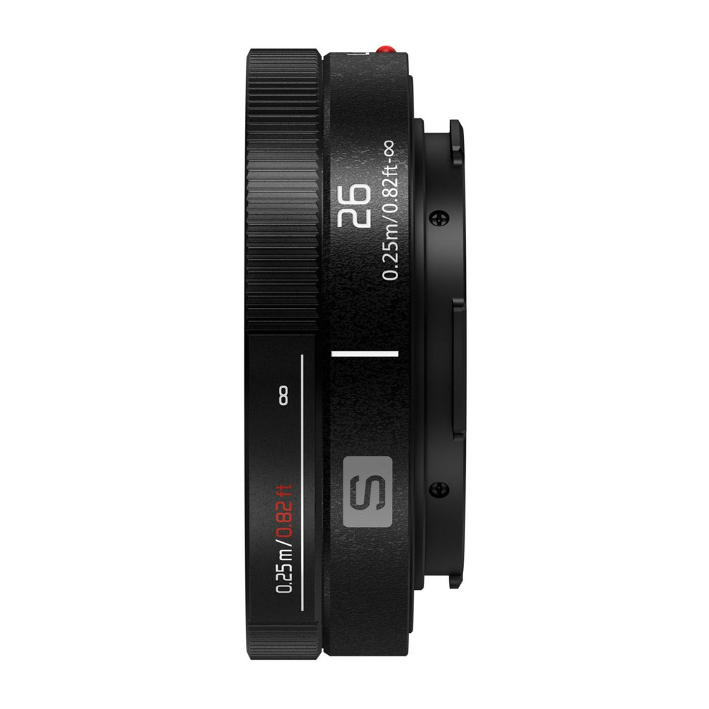 Panasonic Lumix S 26mm f/8 Lens, S-R26, Black (Certified Refurbished)