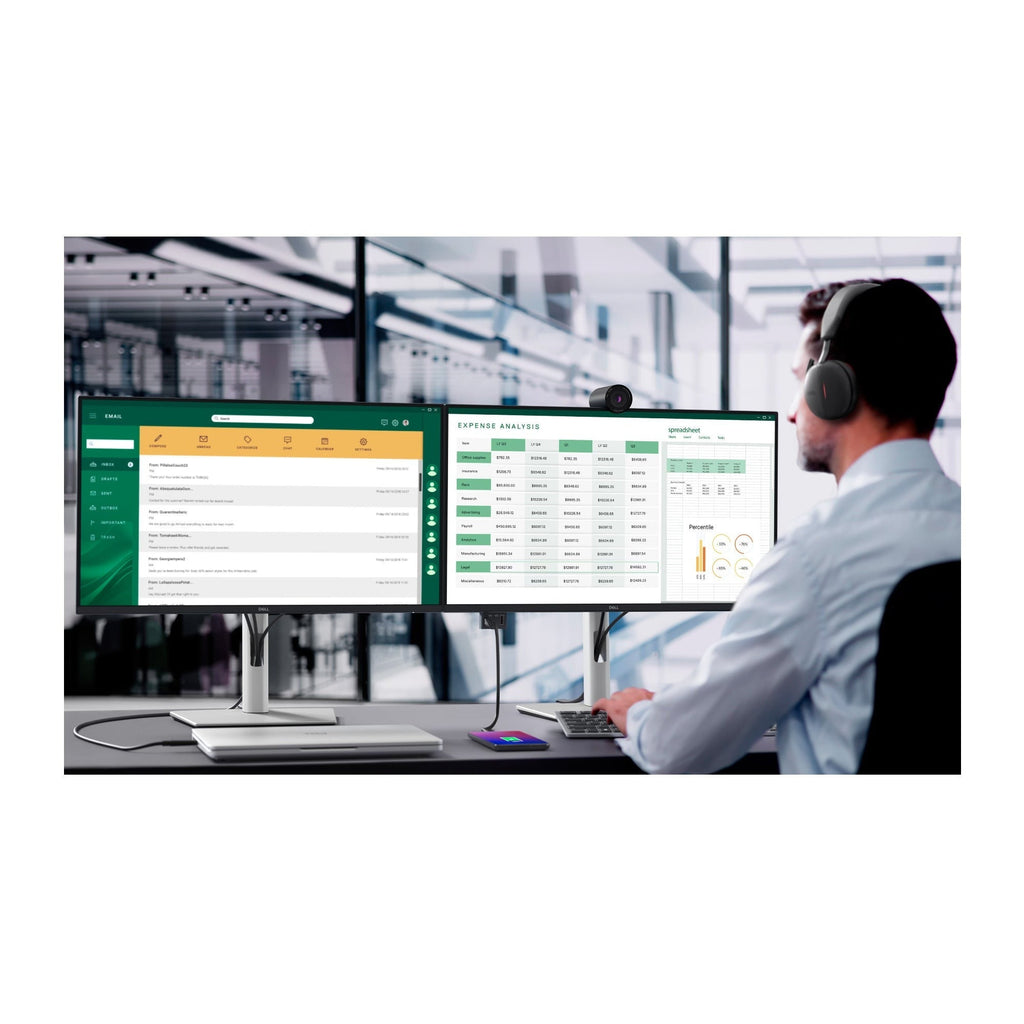Dell Pro 24-Inch Plus QHD (2560x1440) 100Hz USB-C Hub IPS Monitor