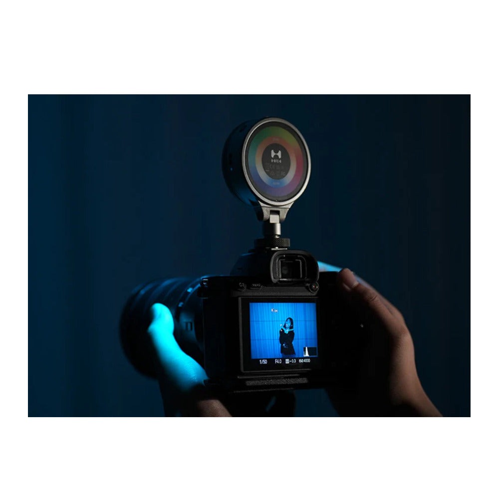 Harlowe Sol 5 Spectra Cold Shoe Adapter RGBCW On Camera Light Kit