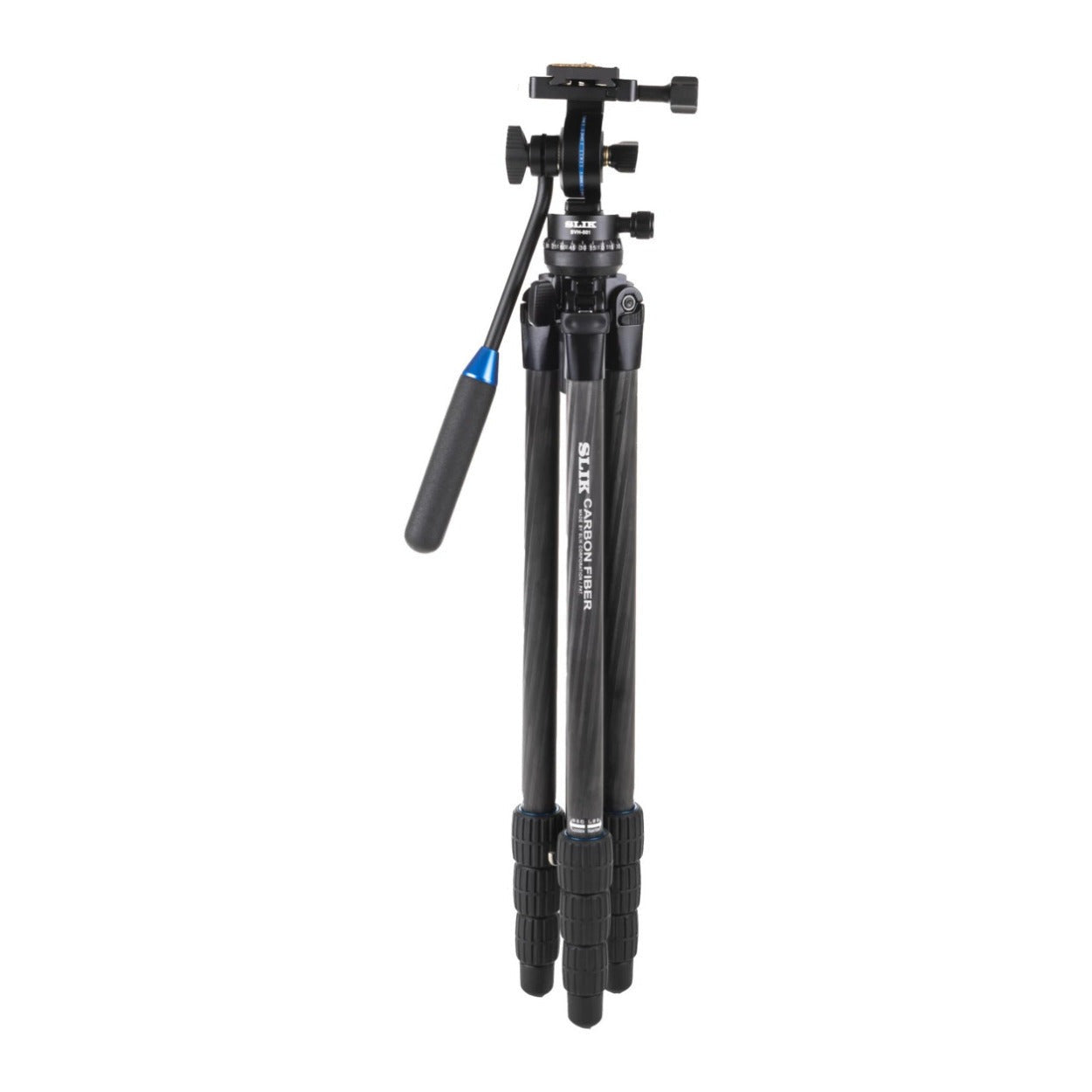 Slik PRO 634CF-SVH Carbon Fiber Tripod with SVH-501 Compact Fluid Video Head