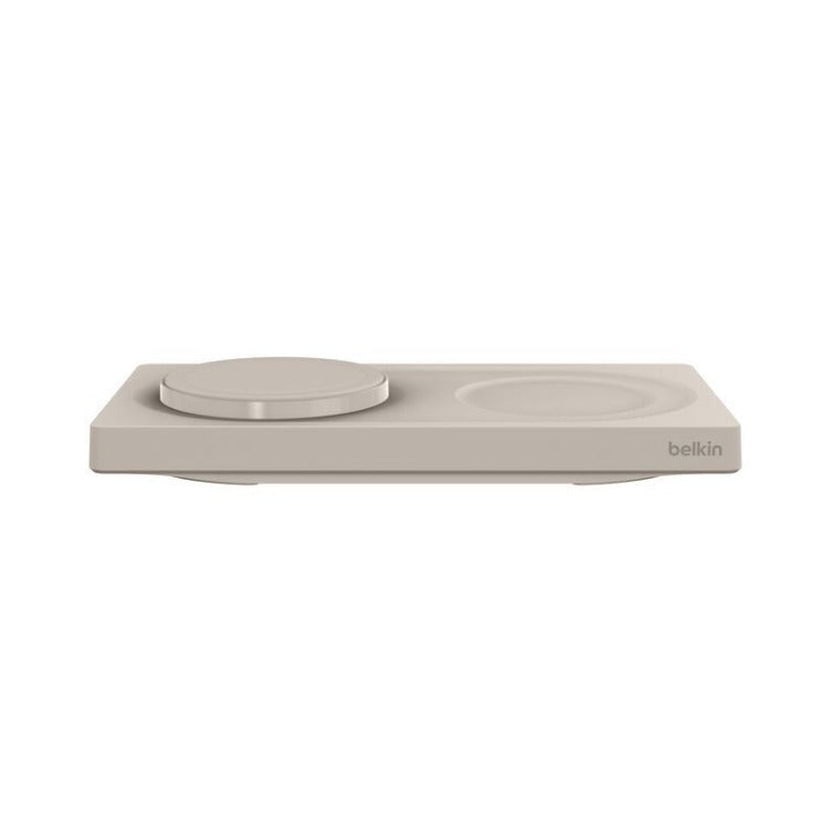 Belkin BoostCharge Pro 2-in-1 Wireless Charging Pad (15W, Sand)