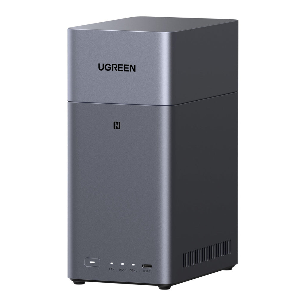 UGREEN NASync DH2300 2-Bay NAS Enclosure 60TB Capacity (Dark Gray)