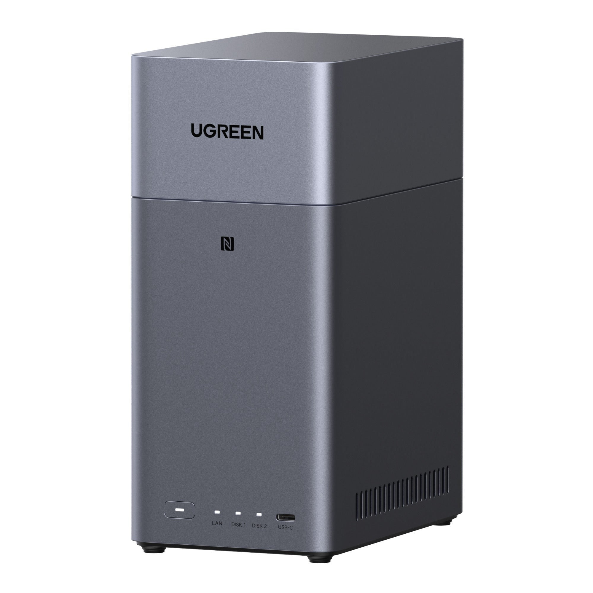 UGREEN NASync DH2300 2-Bay NAS Enclosure 60TB Capacity (Dark Gray)