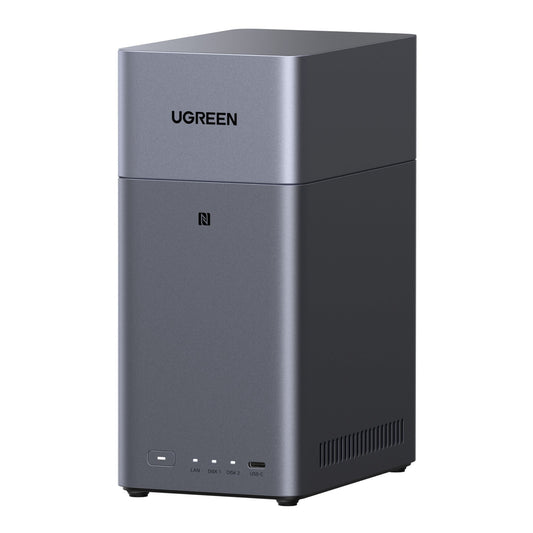 UGREEN NASync DH2300 2-Bay NAS Enclosure 60TB Capacity (Dark Gray)