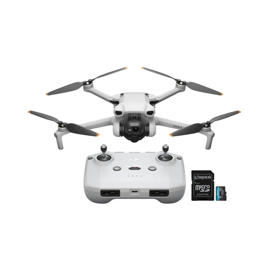 DJI Mini 3 Camera Drone with RC-N1 Remote Controller with 64GB MicroSDXC Memory Card