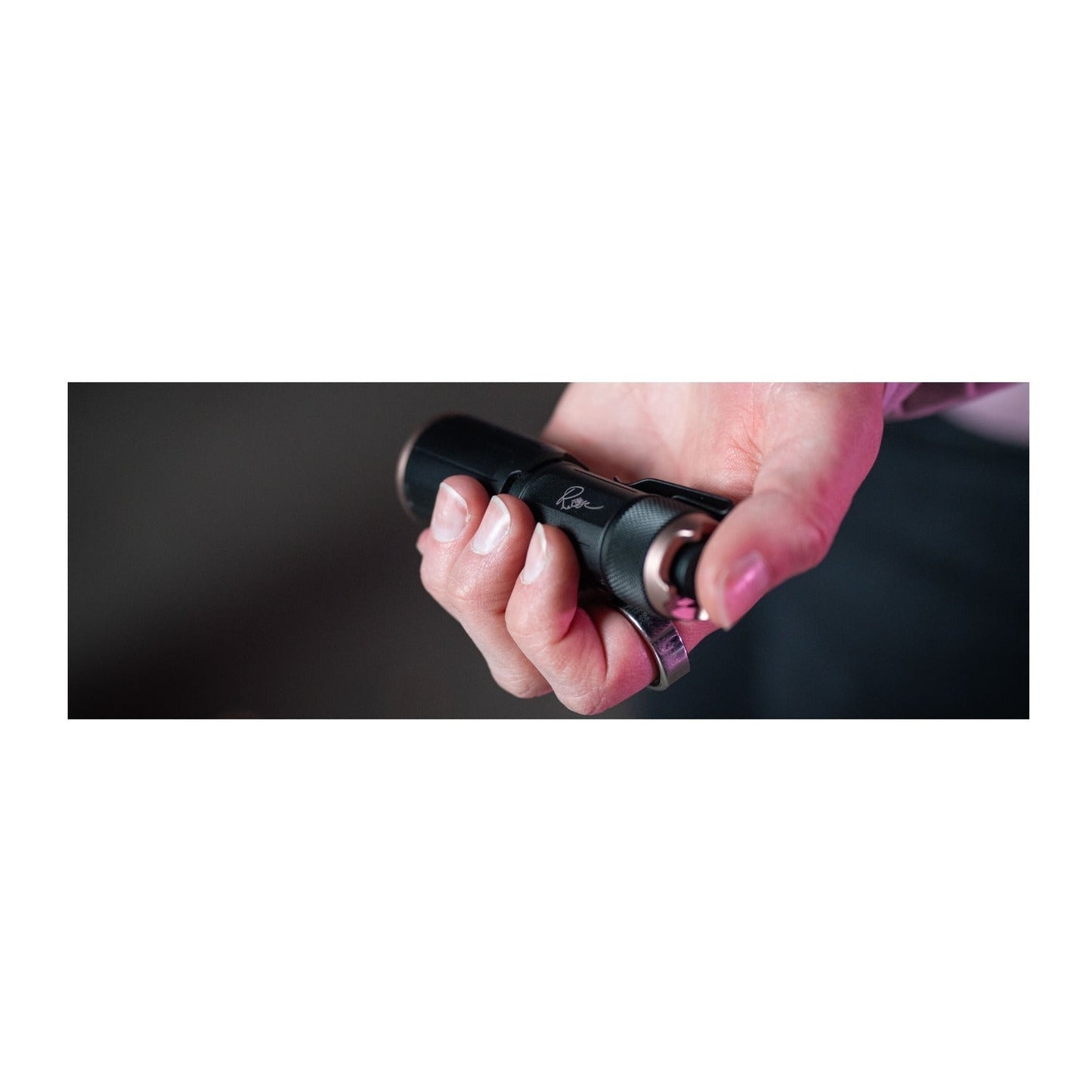 Sig Sauer Foxtrot-EDC Waterproof Rechargeable Compact Flashlight (Black/Rose)