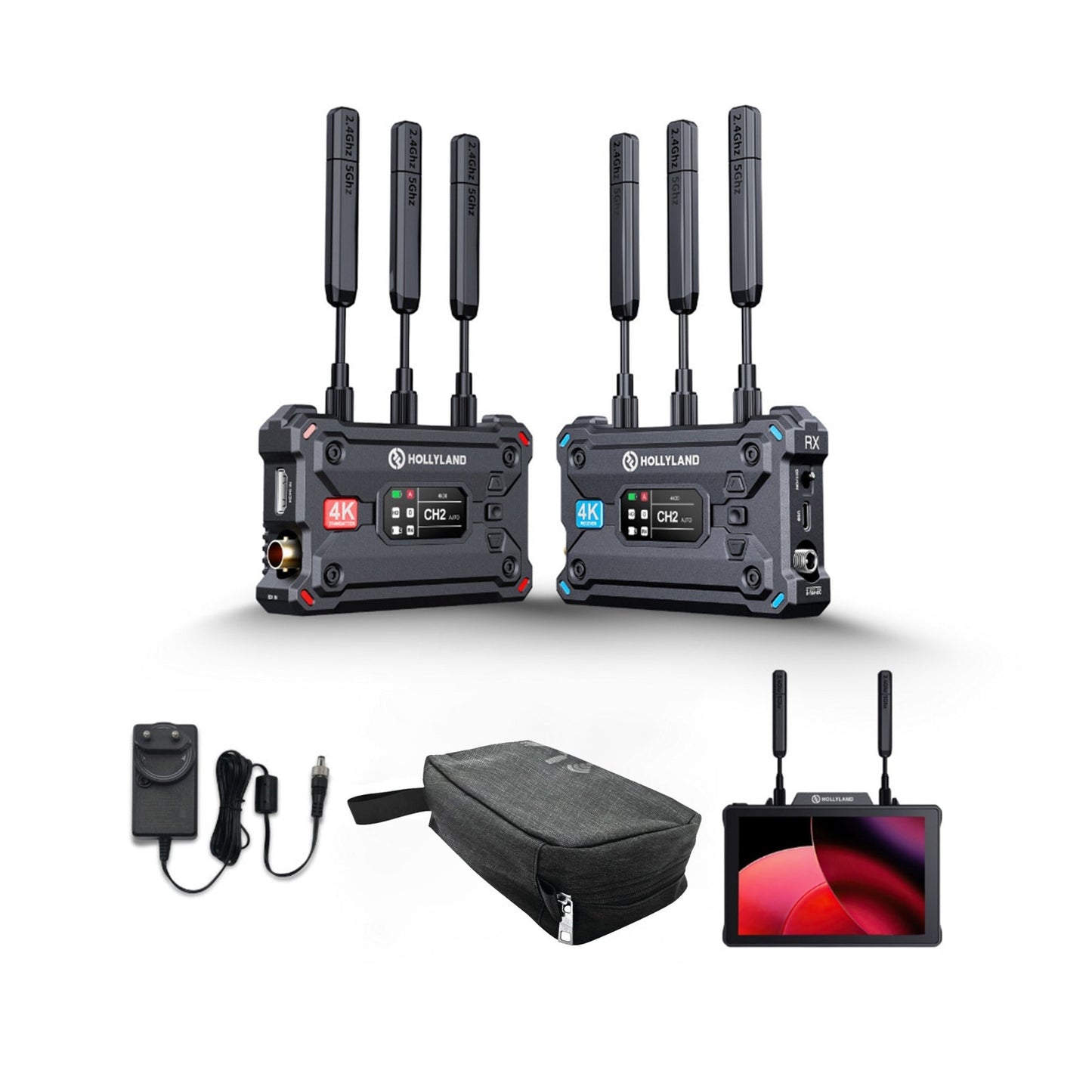 Hollyland Pyro S Wireless Video Transmission System with Pyro 7 Wireless 7-Inch Monitor Bundle