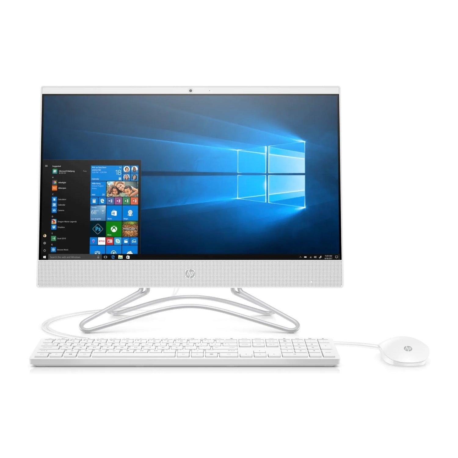 HP 22-C 21.5" FHD All-in-One PC, Intel Pentium J5005, 4GB RAM, 1TB HDD, Windows 10 (Certified Refurbished)