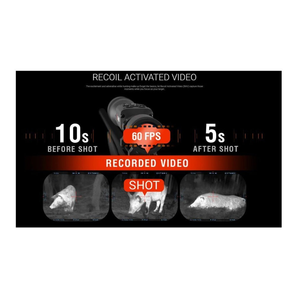 ATN ThOR 5 LRF 3-12x 320x240 Smart HD Thermal Rifle Scope Bundle