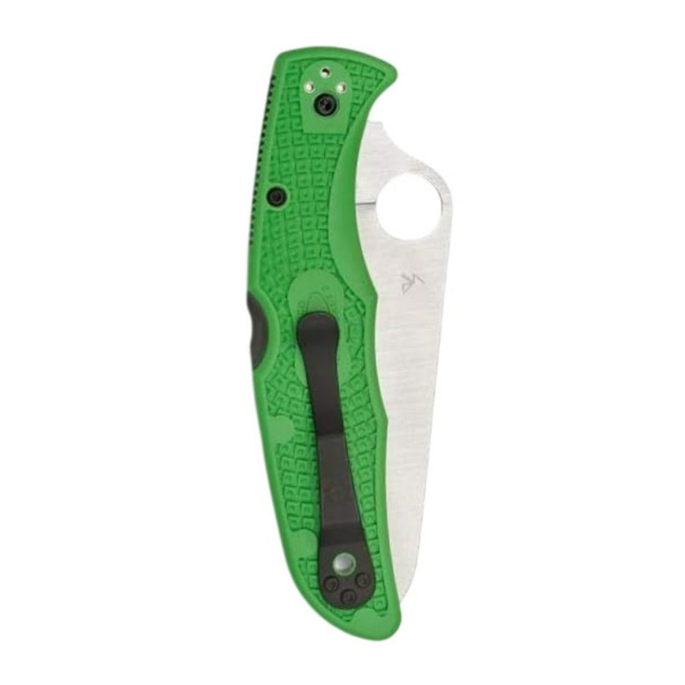 Spyderco Pacific Salt 2 SpyderEdge Folding Knife with H-1 Steel Blade and Nylon Handle (Green)