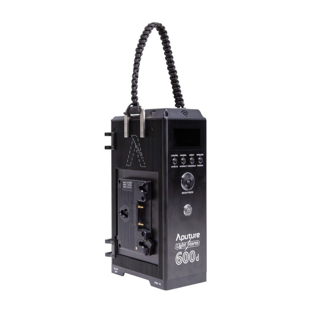 Aputure LS 600d Daylight LED Monolight (V-Mount) with C-Stand, F10 Barndoors, Light Dome III