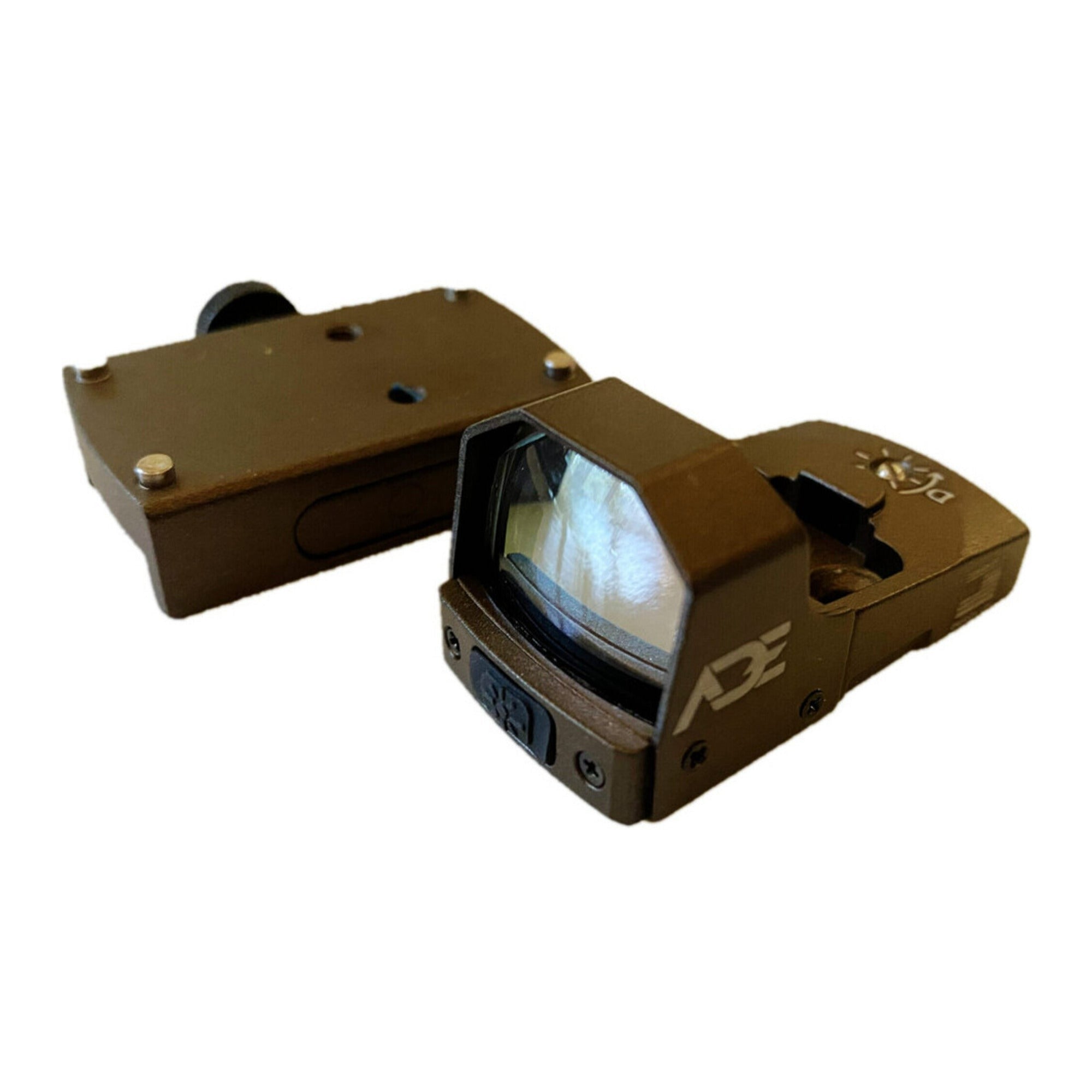ADE Advanced Optics Huracan RD3-006B1S Green Dot Reflex Sight (FDE/TAN Body)