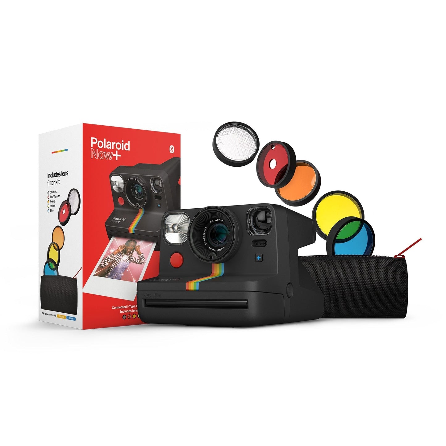 Polaroid NOW+ Instant Film Camera (Black)