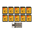 Kodak 64GB Class 10 UHS-I U1 SDXC Memory Card Bundle with Card Reader