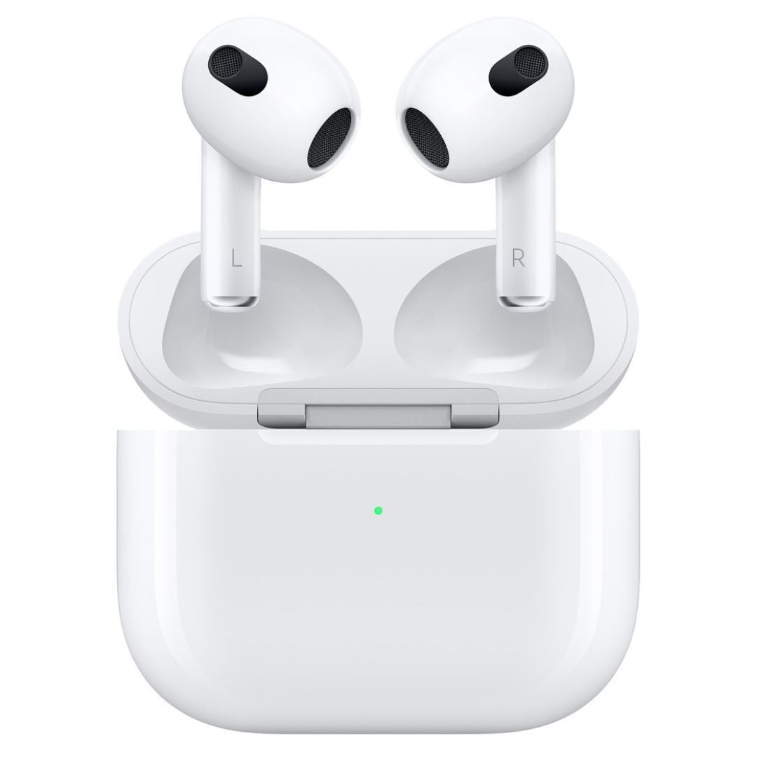 Apple AirPods (3rd Generation) with Lightning Charging Case, Water-Resistant (Refurbished)